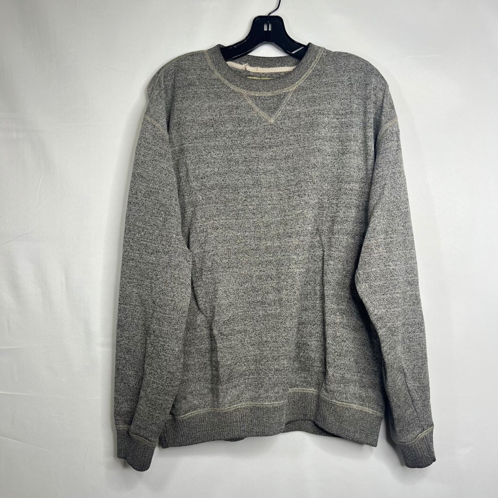Naturalife Grey Tan Pullover Sweatshirt Mens‎ XL Marled Crewneck Knit Grunge